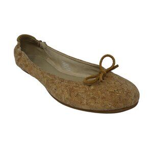 Sperry Brown Cork Leather Ballet Flats Womens 9.5